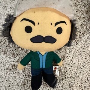 Plush Doll with Green Jacket and Black Shoes